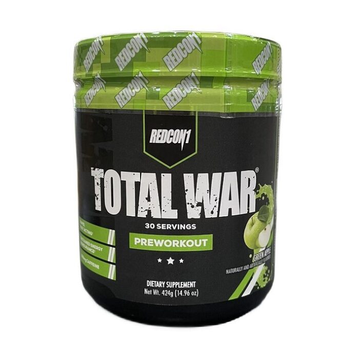 Total War - Preworkout, Green Apple - 424 grams - obrazek 1
