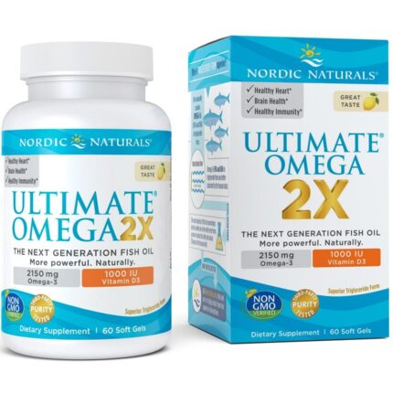 Nordic Naturals-Ultimate Omega 2X  Lemon 60sfg
