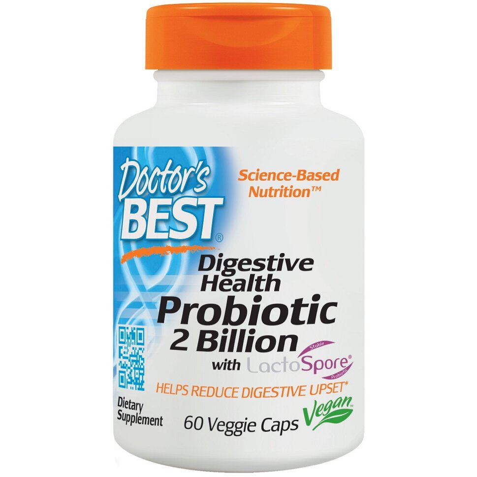 9ba77d3fffd604661553ddf10b9acdbe-1.jpg Digestive Health Probiotic 2 Billion with LactoSpore - 60 vcaps - obrazek 1