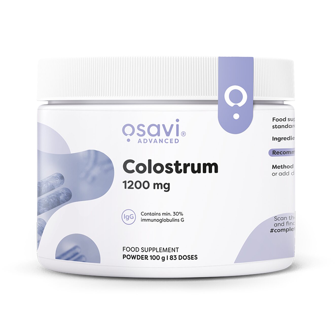 9cde8403a827a5b0feaf49037c70803d-1.jpg Colostrum Powder, 1200mg - 100 grams - obrazek 1