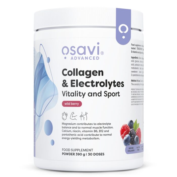 Collagen Electrolytes Vitality and Sport, Wild Berry - 390 grams - obrazek 1