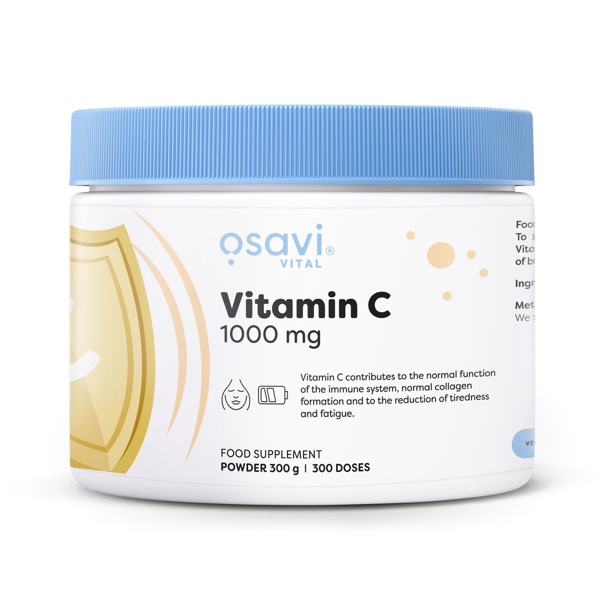 9d66dc054a49cb68ae23a82a14432caf-1.jpg Vitamin C Powder, 1000mg - 300 grams - obrazek 1