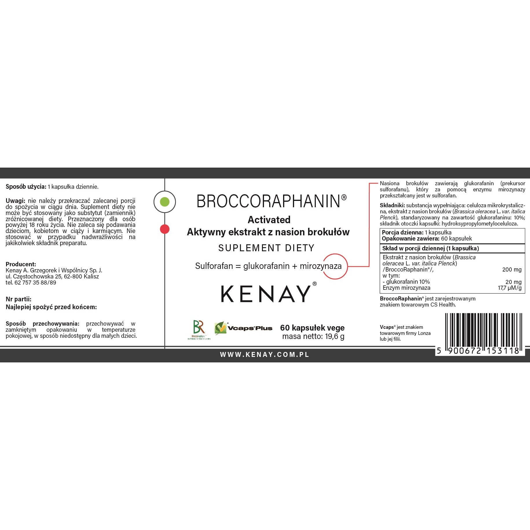 BroccoRaphanin-60_kaps-155x57-EAN_5900672153118-Kenay_PL-1.jpg BROCCORAPHANIN - aktywny ekstrakt z nasion brokułów 60 kaps. - obrazek 2