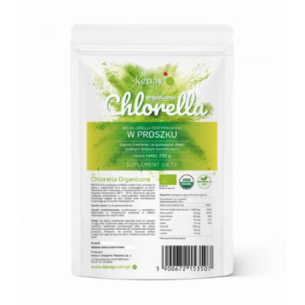 CHLORELLA ORGANICZNA w proszku - 200g PL-EKO-06