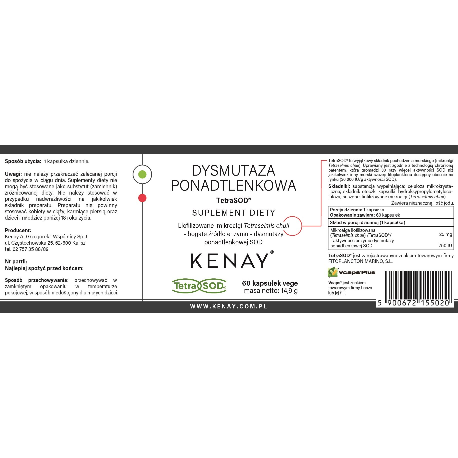 Dysmutaza_ponadtlenkowa_TetraSOD-60_kaps-155x57-EAN_5900672155020-Kenay_P-1.jpg DYSMUTAZA PONADTLENKOWA TetraSOD® 60 KAPS. - obrazek 2