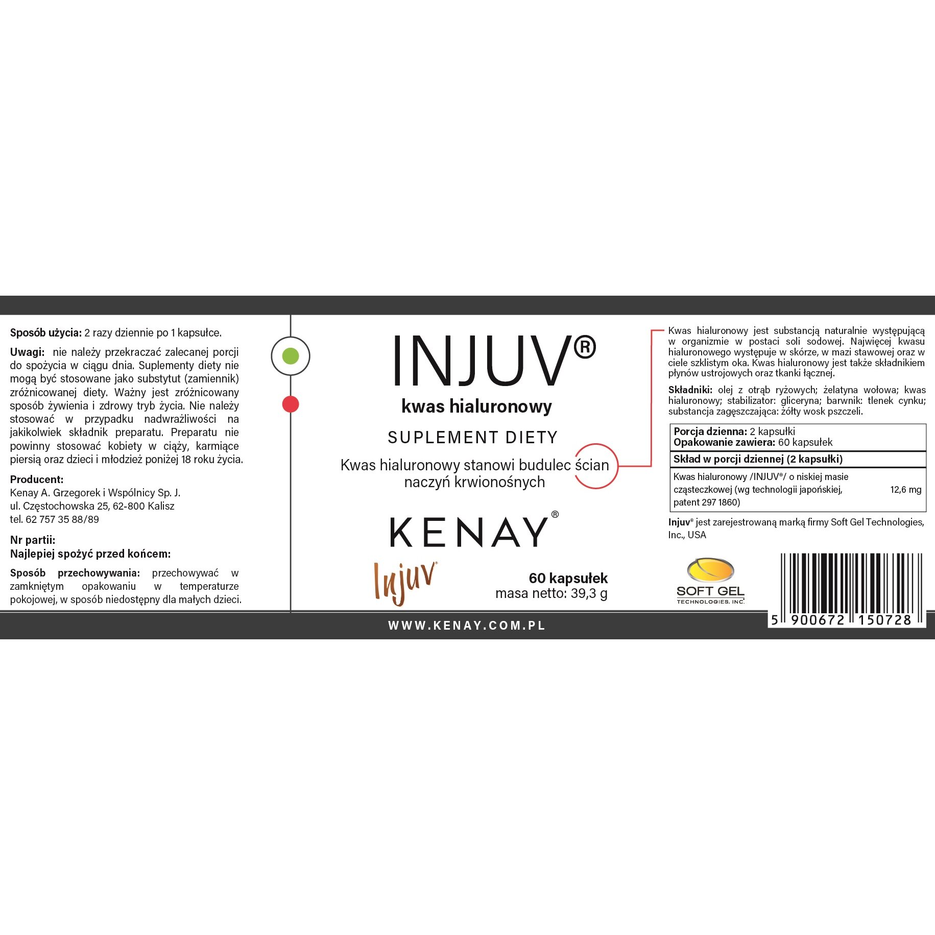 Injuv_kwas_hialuronowy-60_kaps-155x57-EAN_5900672150728-Kenay_PL-1.jpg INJUV - kwas hialuronowy - 60 kapsułek - obrazek 2