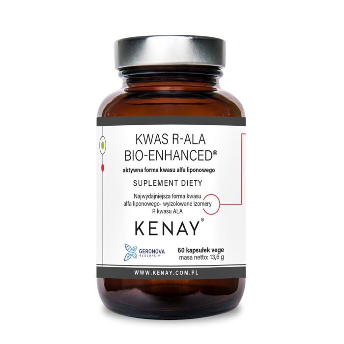 KWAS R-ALA-Bio-Enhanced, aktywna forma kwasu liponowego 60 kaps. - obrazek 1