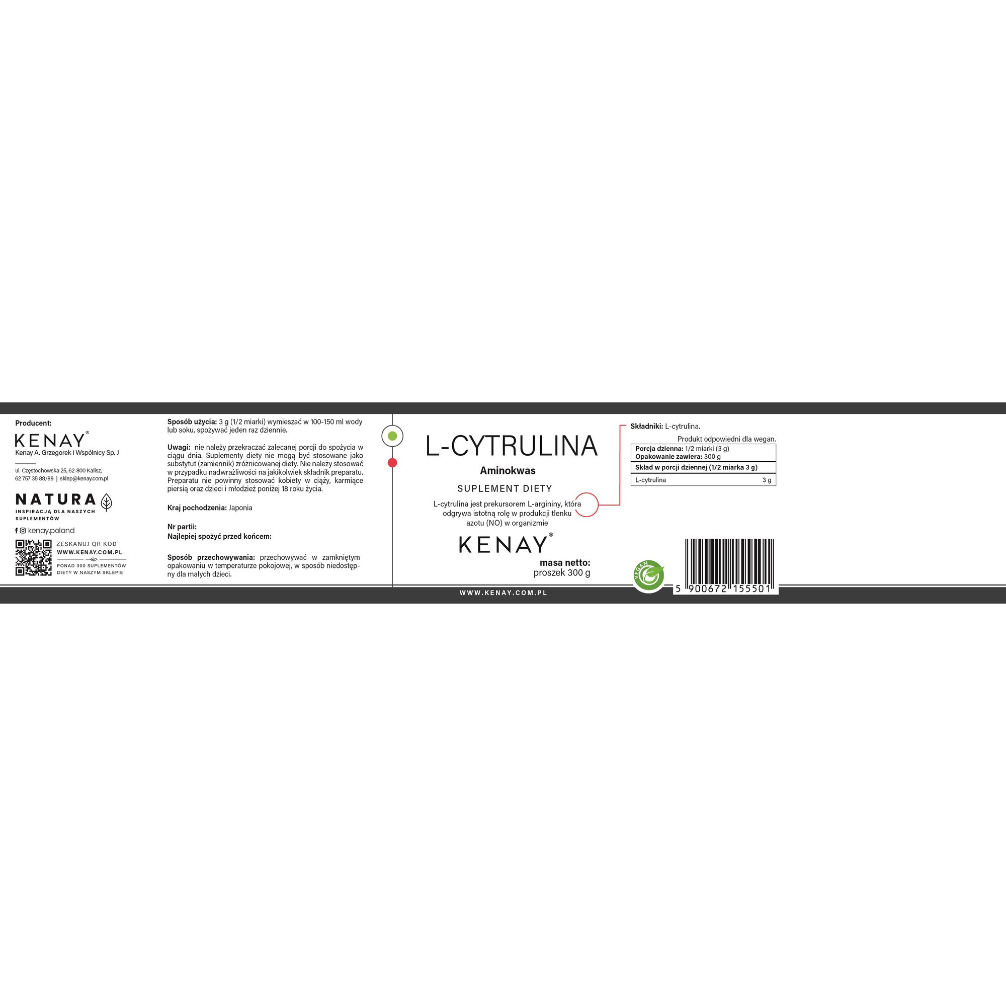 L-Cytrulina-300g-60x300-EAN_5900672155501-Kenay_PL-1.jpg L-CYTRULINA 300 g - obrazek 2