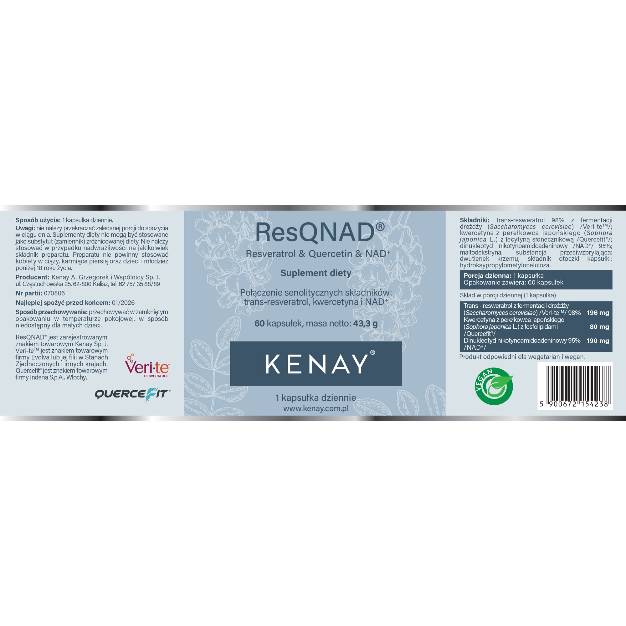 ResQNAD_etyk-1.jpg ResQNAD Resveratrol  Quercetin  NAD 60 kaps. - obrazek 2