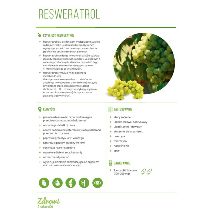 RESVERATROL ZMIKRONIZOWANY TRANS 100 mg - 300 kaps. - obrazek 3