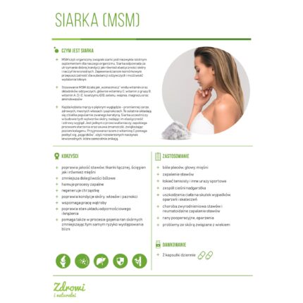 SIARKA MSM 60 kaps.Dr Mercola