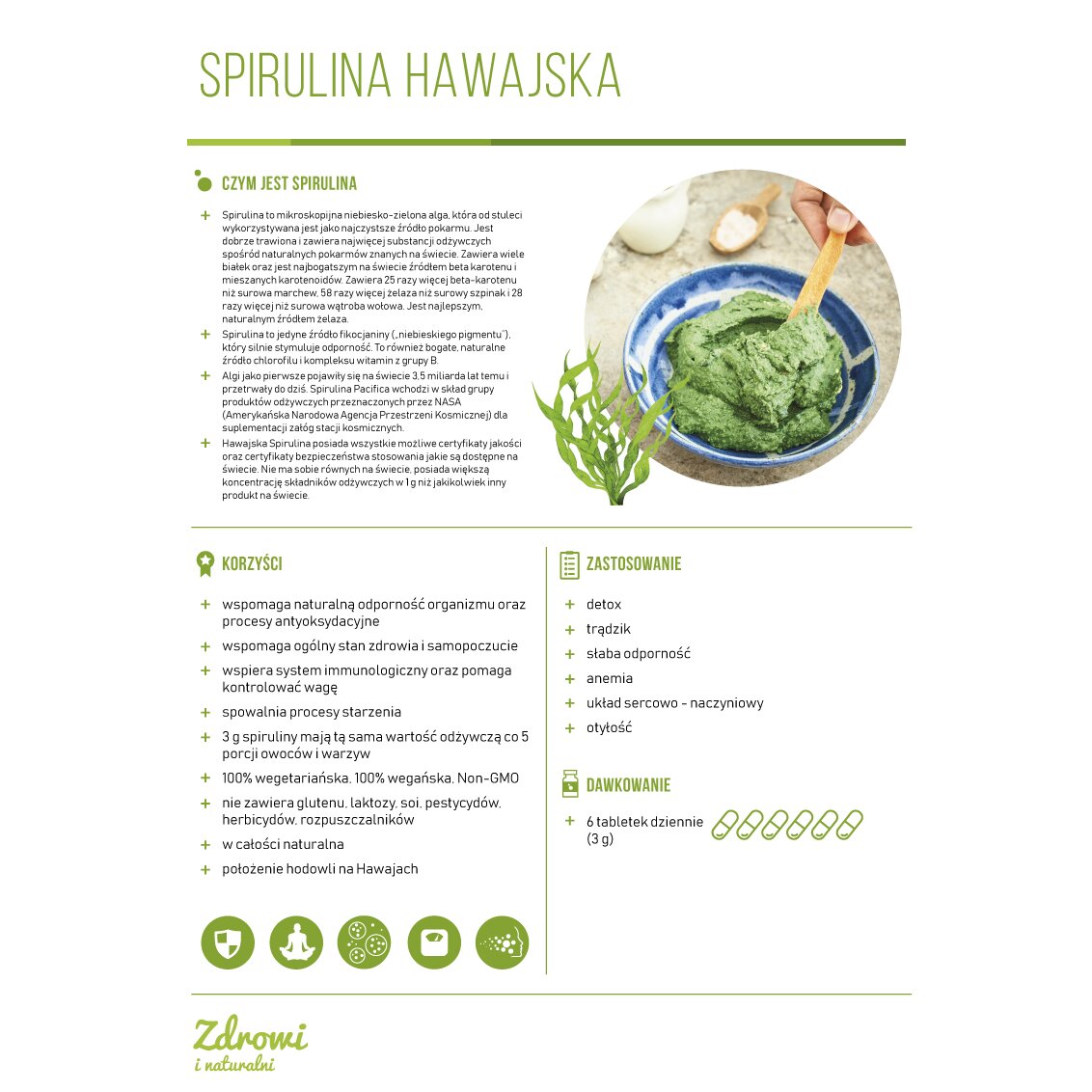 Spirulina-Hawajska-karta-produktu-Kenay-2019-7-1.jpg SPIRULINA PACIFICA - 60 tabletek - obrazek 2