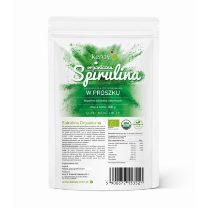 SPIRULINA ORGANICZNA w proszku - 200g PL-EKO-06