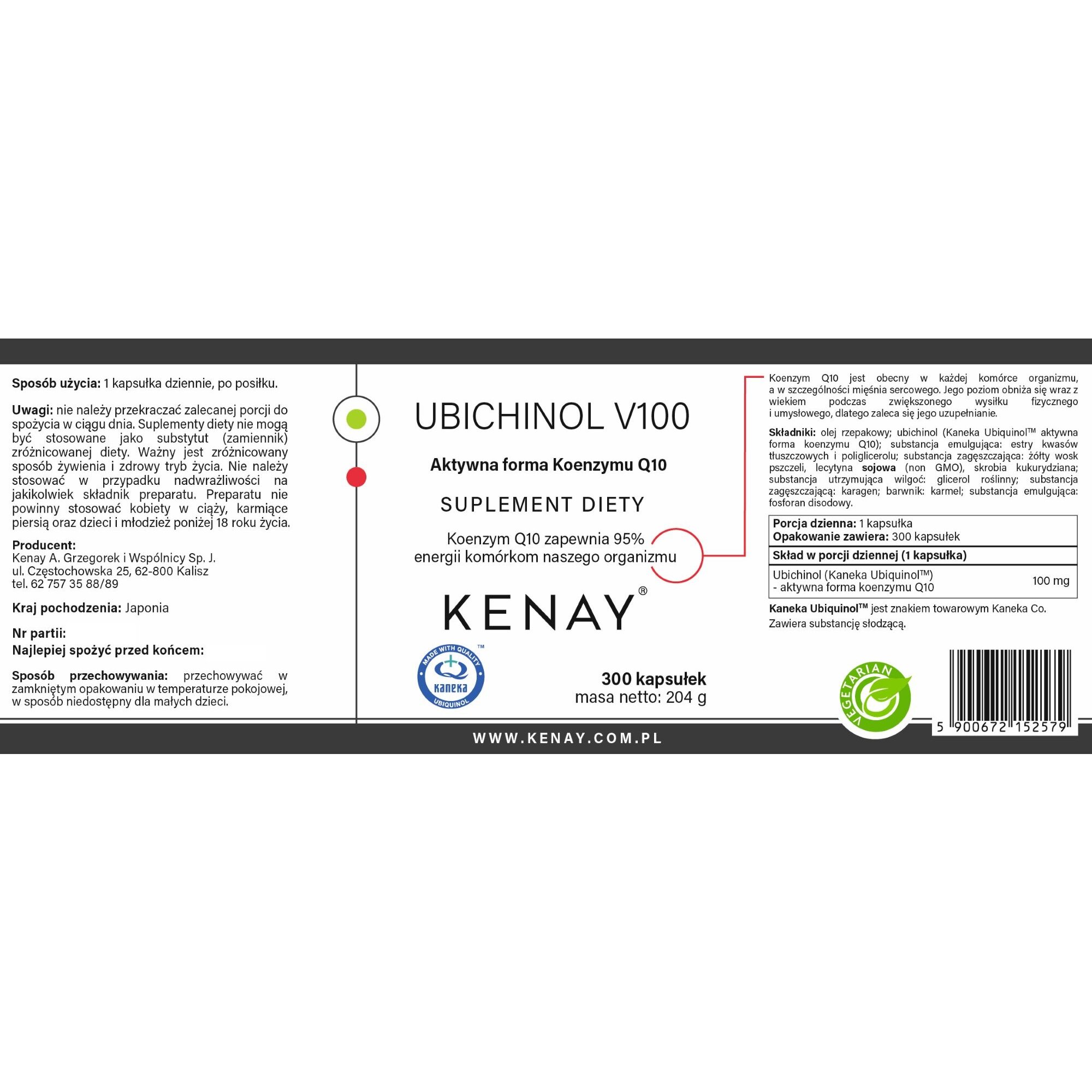 Ubichinol_V100-300_kaps-75x197-EAN_5900672152579-Kenay_PL1-1.jpg UBICHINOL-KOENZYM Q10 V100 - 300 kapsułek - obrazek 2