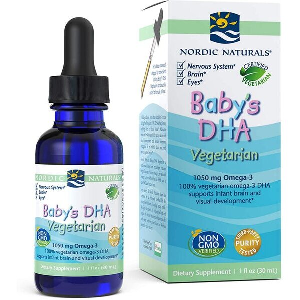 a317b394ba3d4de3476fe96e0c036134-1.jpg Baby's DHA Vegetarian, 1050mg - 30 ml. - obrazek 1