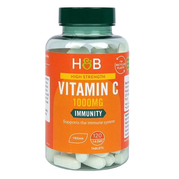 a3b640d3ef8f508d7a5be2b8ce3d429d-1.jpg High Strength Vitamin C, 1000mg - 120 vegan tabs - obrazek 1