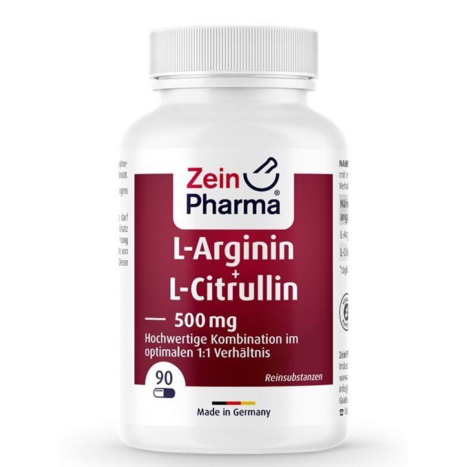 a4dd07734fe26e4be4e475917381a863-1.jpg L-Arginine + L-Citrulline, 500mg - 90 caps - obrazek 1