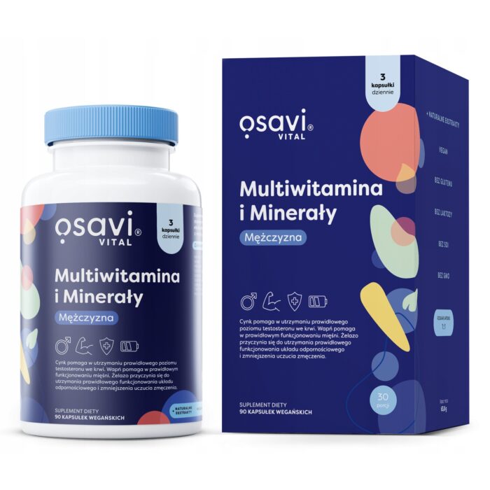 Multiwitamina i Minerały Mężczyzna - 90 vegan caps - obrazek 2
