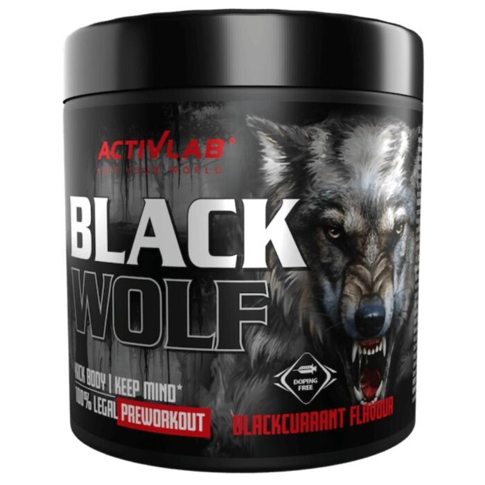 Activlab Black Wolf Przedtreningówka, czarna porzeczka - 300 g - obrazek 1