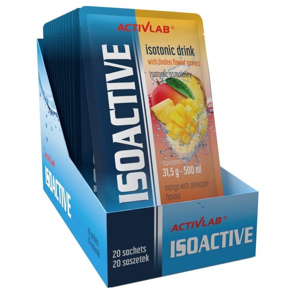 act12475-box-1-1.jpg Activlab Isoactive Izotonik funkcjonalny z lipą, mango z ananasem - 20 saszetek - obrazek 1