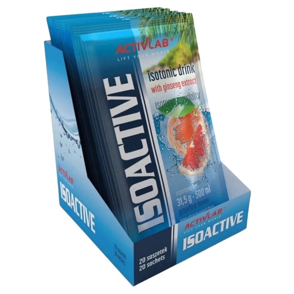 act13843-box-1-1-1.jpg Activlab Isoactive Izotonik funkcjonalny z żeń-szeniem, grejpfrut - 20 saszetek - obrazek 1