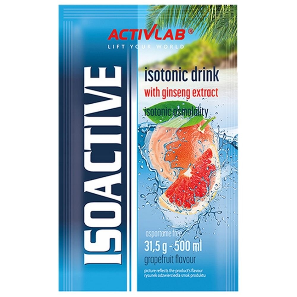 act13843-box-2-1.jpg Activlab Isoactive Izotonik funkcjonalny z żeń-szeniem, grejpfrut - 20 saszetek - obrazek 2