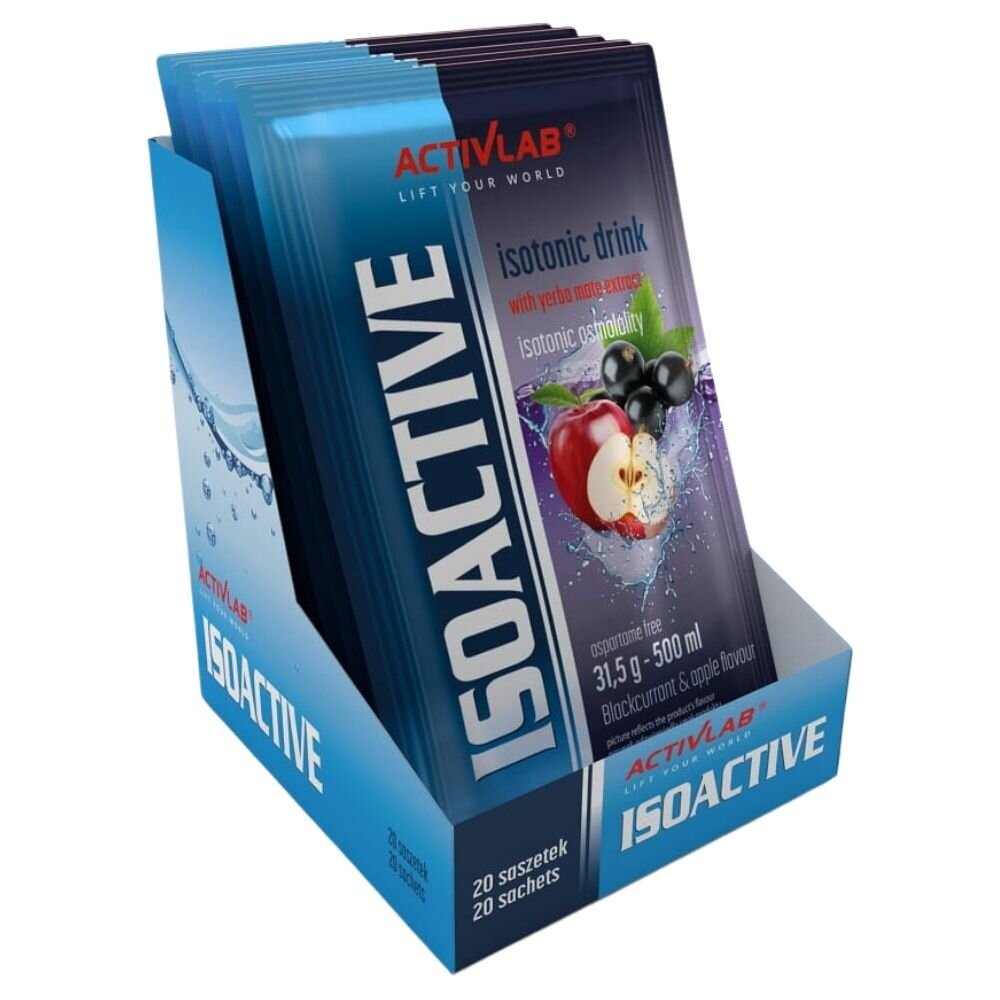 act15363-box-1-1.jpg Activlab Isoactive Izotonik funkcjonalny z Yerba Mate, czarna porzeczka z jabłkiem - 20 saszetek - obrazek 1