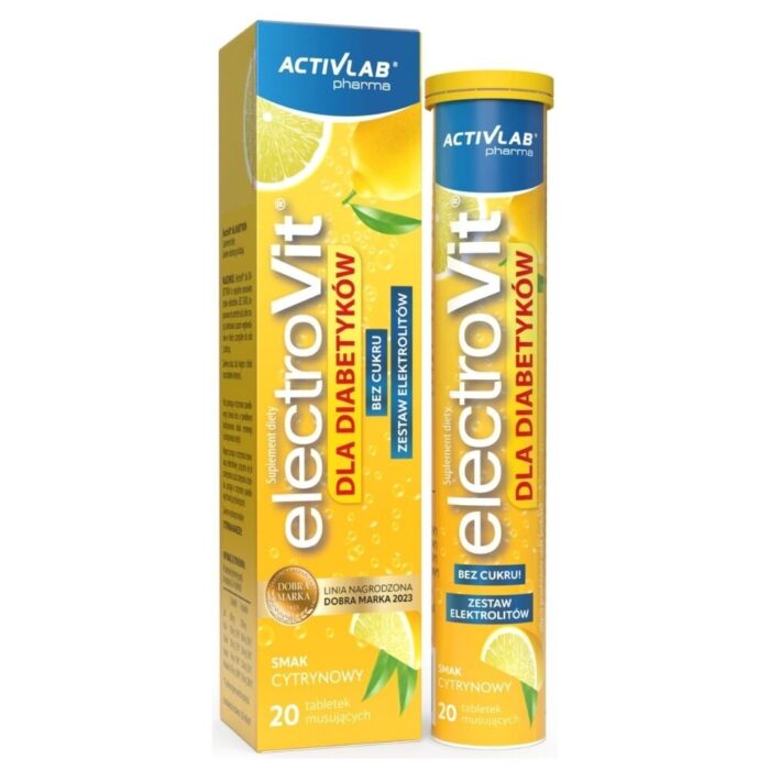 Activlab ElectroVit dla Diabetyków, cytryna - 20 tabletek musujących - obrazek 1