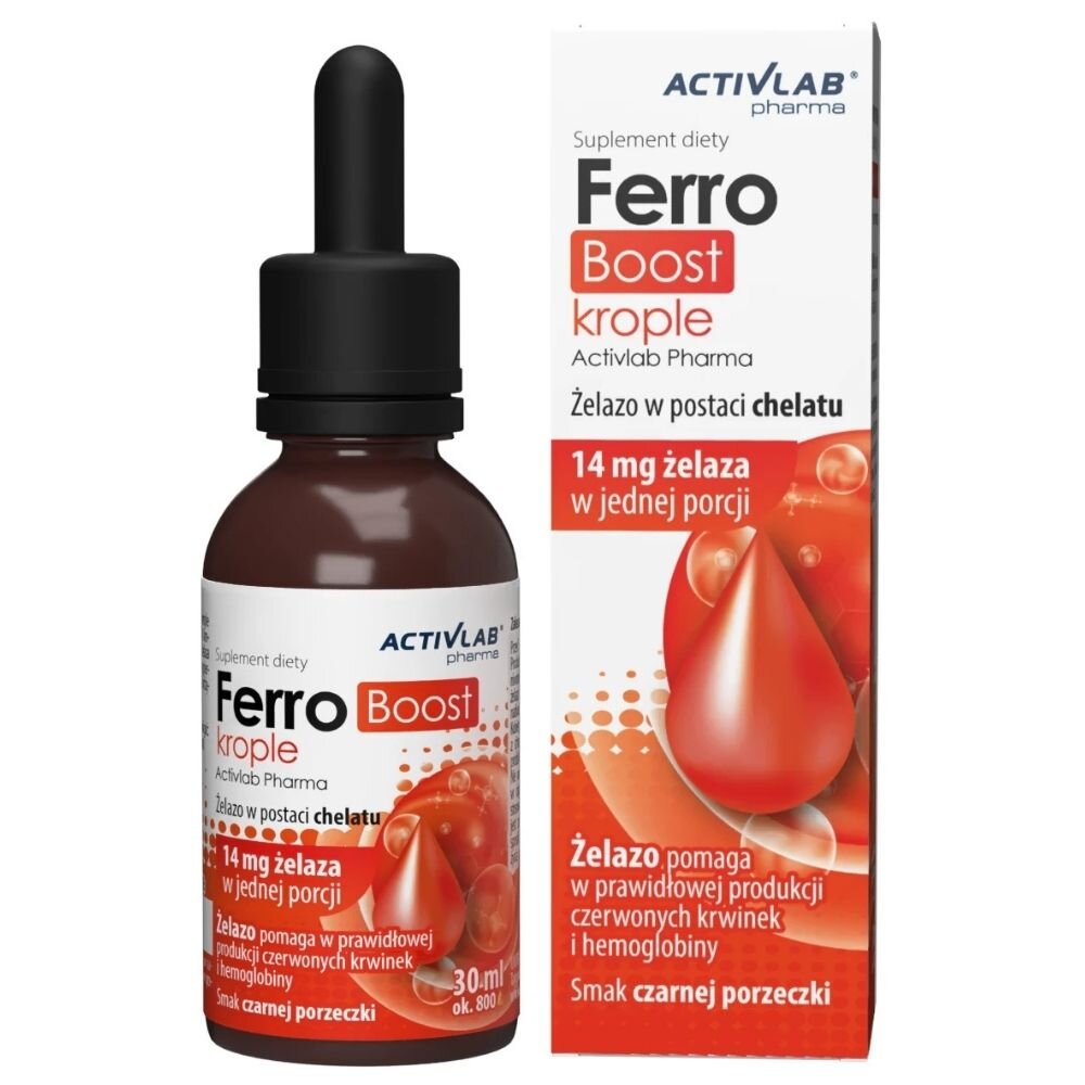 act537-1-1.jpg Activlab Pharma FerroBoost, żelazo w kroplach, czarna porzeczka - 30 ml - obrazek 1