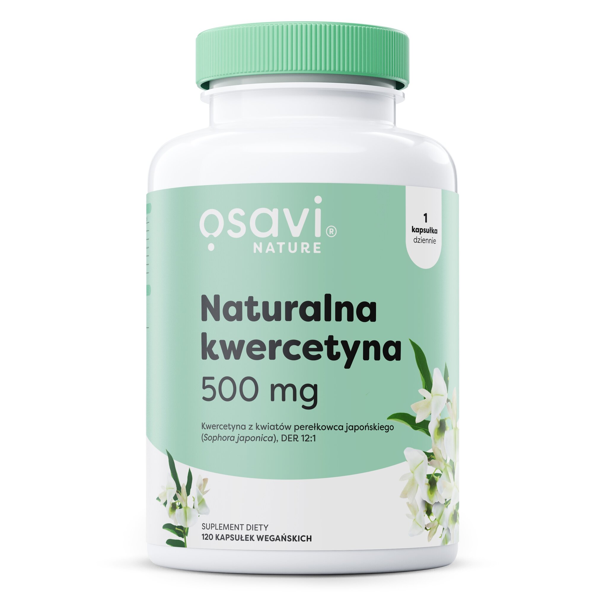 ae0475a5714b0be0c24c8f53afd4c5ae-1.jpg Naturalna Kwercetyna, 500mg - 120 vegan caps - obrazek 1