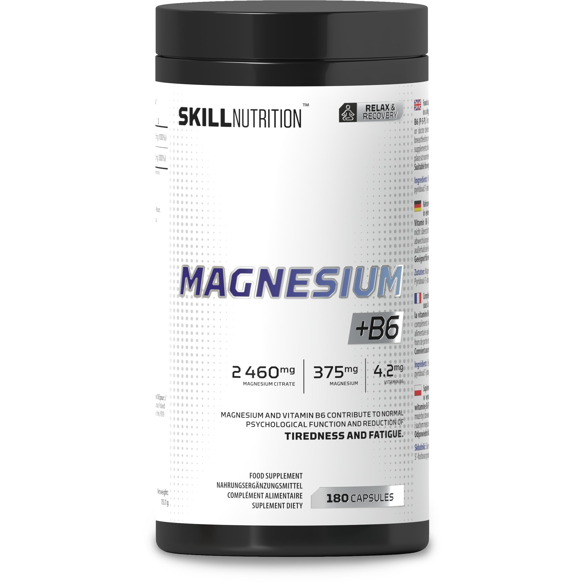 aed920885dad74a662dd2267f9e70029-1.jpg Magnesium + B6 - 180 caps - obrazek 1