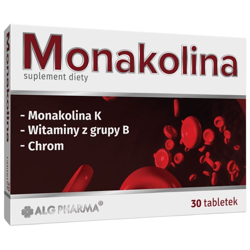 alg1146-1-1.jpg ALG Pharma Monakolina + Witaminy B + Chrom - 30 tabletek - obrazek 1