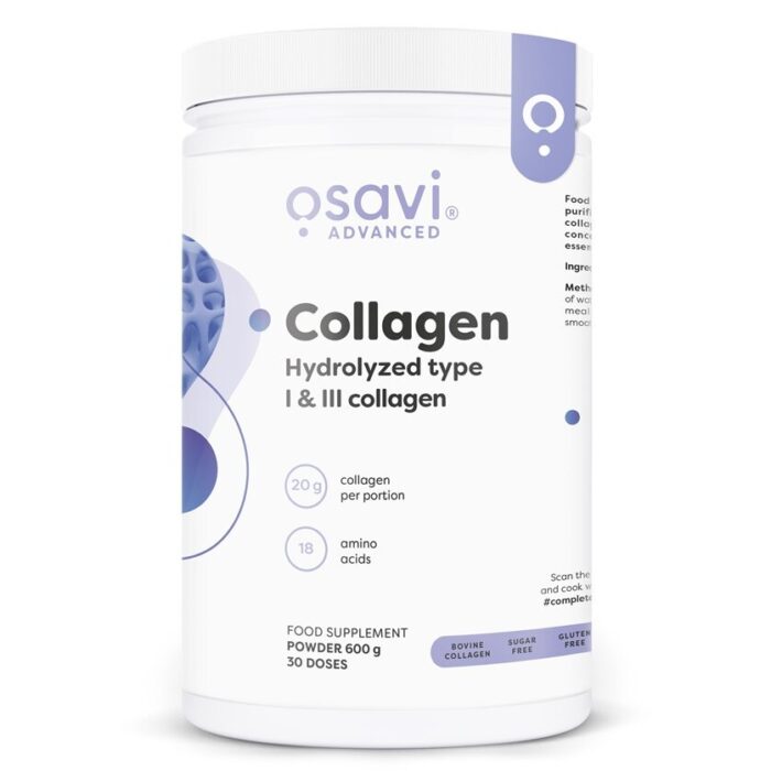 Collagen Peptides - Hydrolyzed Type 1 & 3 - 600 grams - obrazek 1