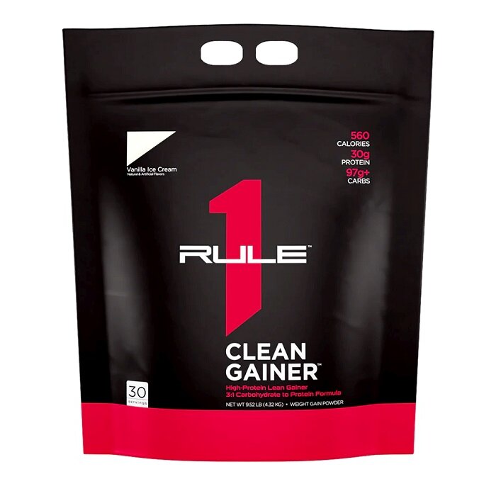 baacbd3c670b87f3836ae0bac9e8e621-1.jpg R1 Clean Gainer, Vanilla Ice Cream - 4320 grams - obrazek 1
