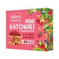 BATONIKI MINI Z NERKOWCÓW A'LA TARTA MALINOWA (6 x 17 g) 102 g - DOBRA KALORIA