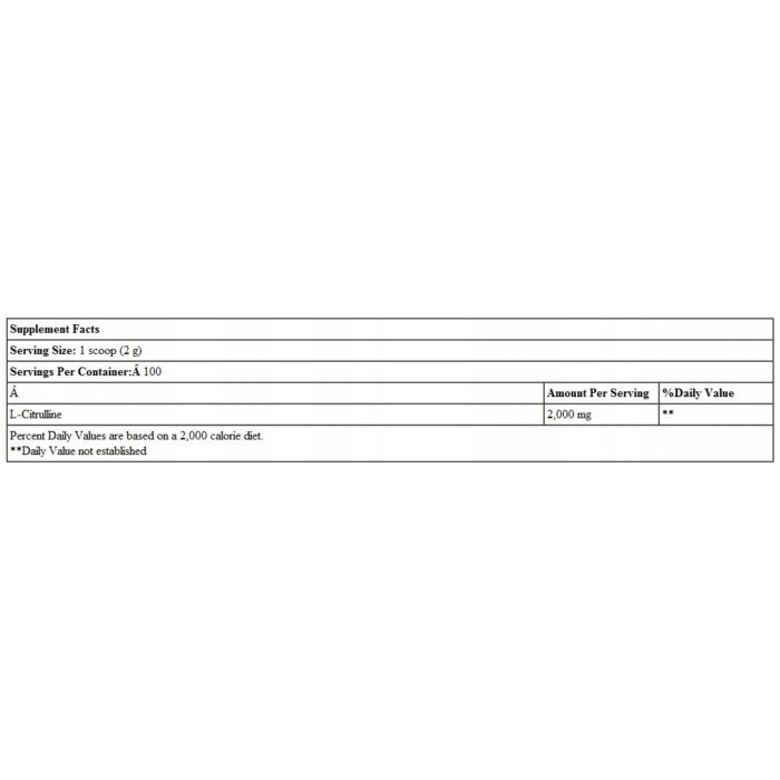 L-Citrulline 2000, Unflavoured - 200 grams - obrazek 4