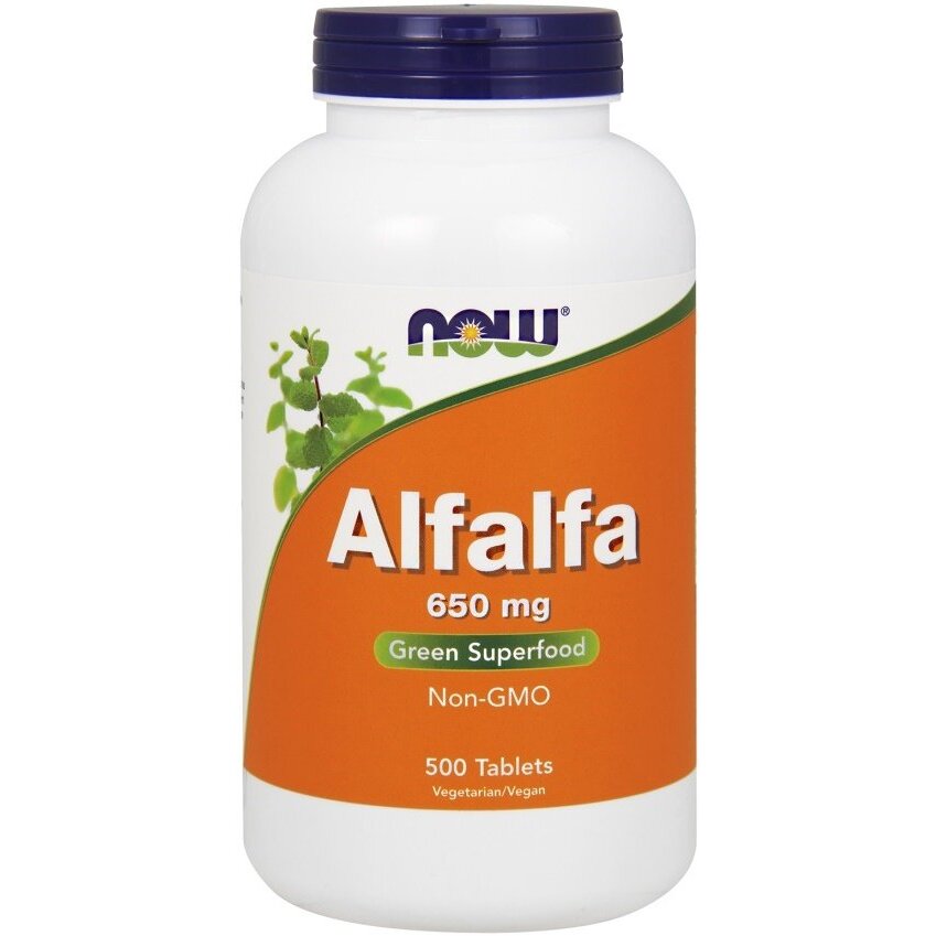 bdd34d165621557aad68203de78d99da-1.jpg Alfalfa, 650mg - 500 tablets - obrazek 1