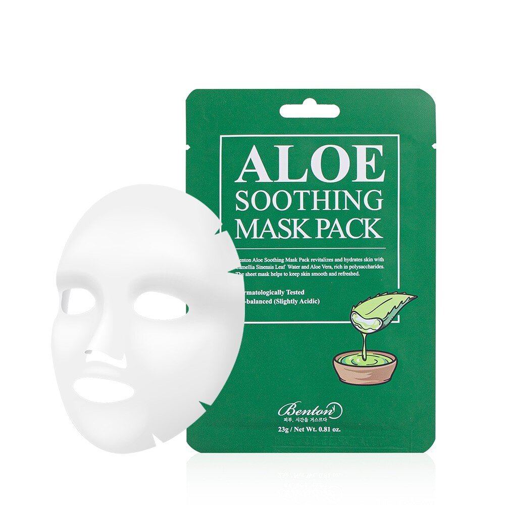 benton0303-1-1.jpg Benton Maseczki w płachcie z aloesem Aloe Soothing Mask - 1 sztuk - obrazek 1
