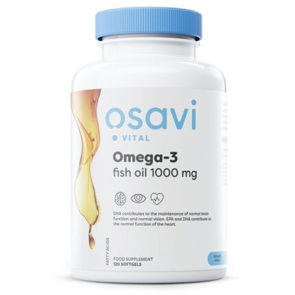 Omega-3 Fish Oil Molecularly Distilled, 1000mg (Lemon) - 120 softgels