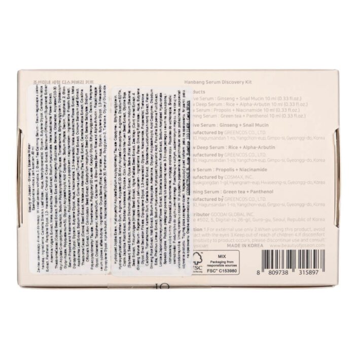 Beauty of Joseon Hanbang Serum Discovery Kit - zestaw mini serum 4x10 ml - obrazek 2