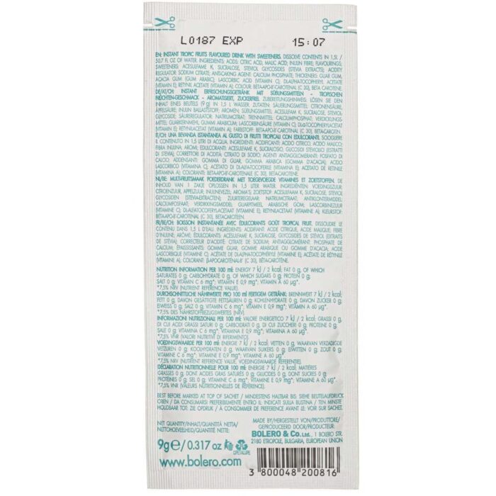 Bolero Classic Instant drink Multivitamin (1 saszetka) - 9 g - obrazek 2