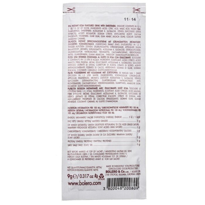 Bolero Classic Instant drink Kola (1 saszetka) - 9 g - obrazek 2