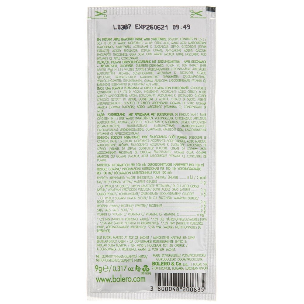 bol-21020802-2-1.jpg Bolero Classic Instant drink Apple (1 saszetka) - 9 g - obrazek 2