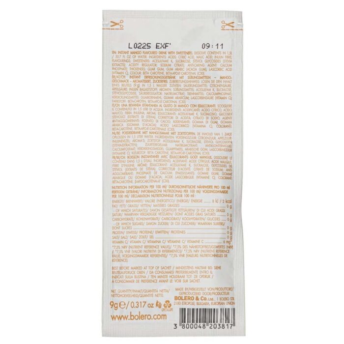 Bolero Classic Instant drink Mango (1 saszetka) - 9 g - obrazek 2