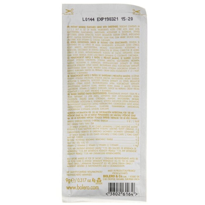 Bolero Classic Instant drink Banana (1 saszetka) - 9 g - obrazek 2