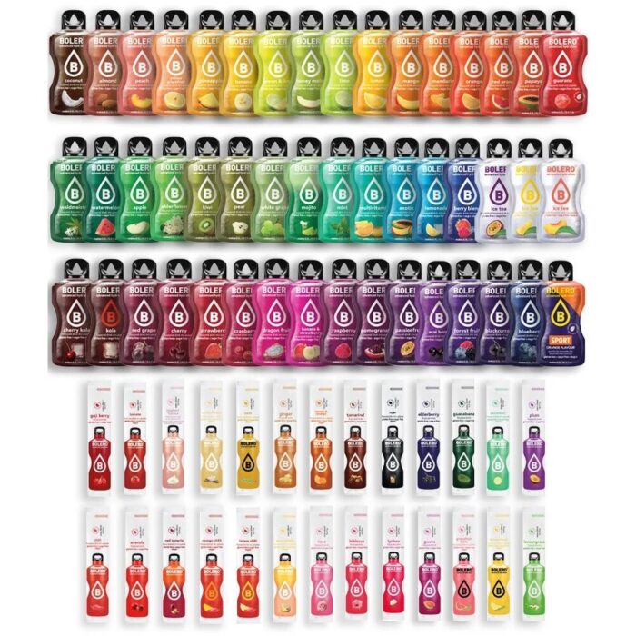 Bolero Drink Stick Mix saszetek zestaw 74 smaki - 3 g - obrazek 1