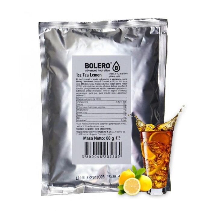 Bolero Bag Instant drink Ice Tea Lemon - 88 g - obrazek 1