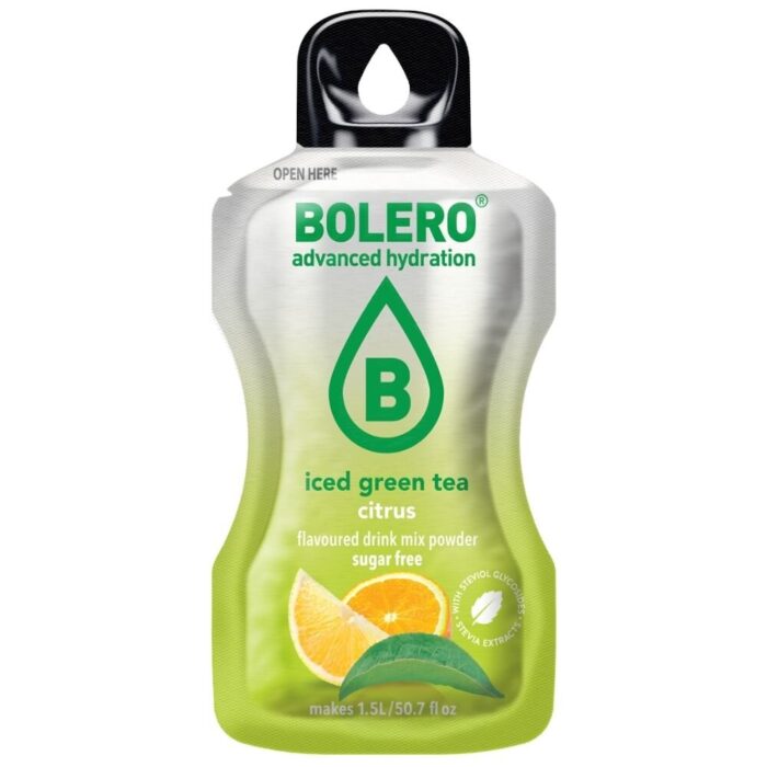 Bolero Classic Instant Drink Iced Green Tea Citrus (zielona mrożona herbata cytrusowa) - 8 g - obrazek 1