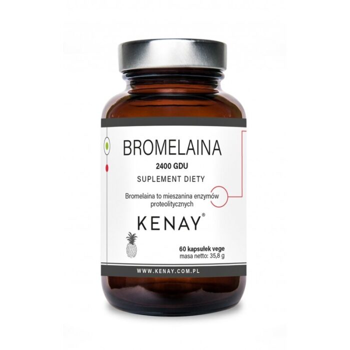 Bromelaina 2400 GDU 60 kaps. - obrazek 1