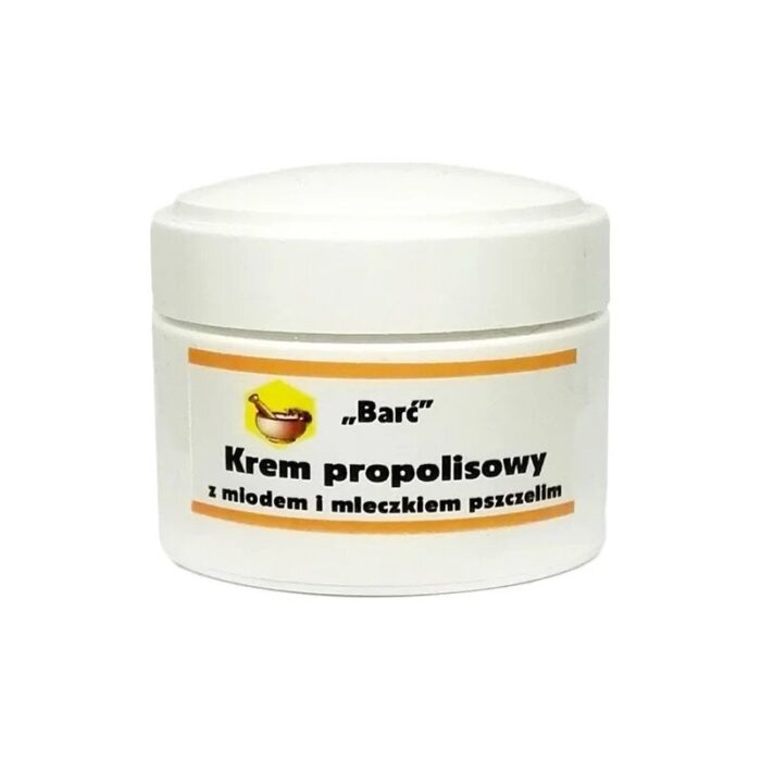 Krem propolisowy z miodem i mleczkiem pszczelim 50 ml BARĆ - obrazek 1